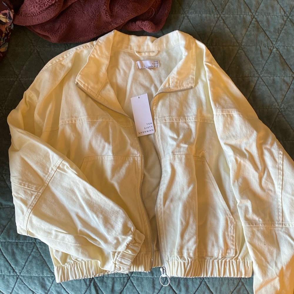 Ten sixty sherman cropped bomber jacket size S